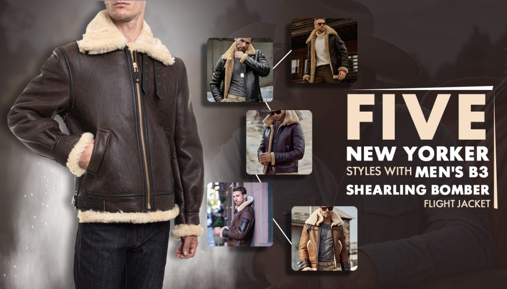 Men's B3 Shearling Bomber Flight Jacket