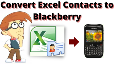 convert excel contacts to blackberry