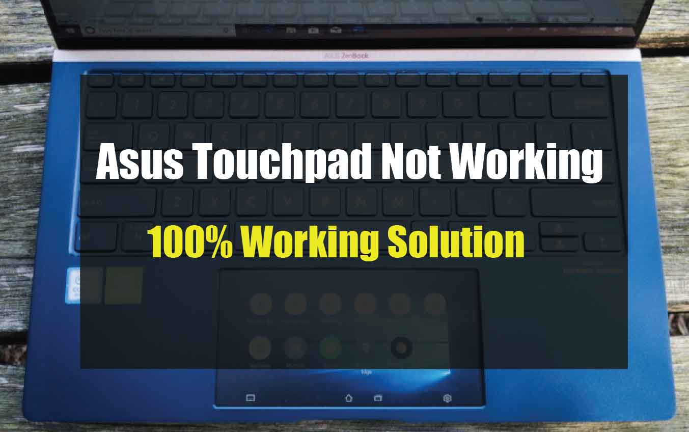 Asus Touchpad Driver Not Working