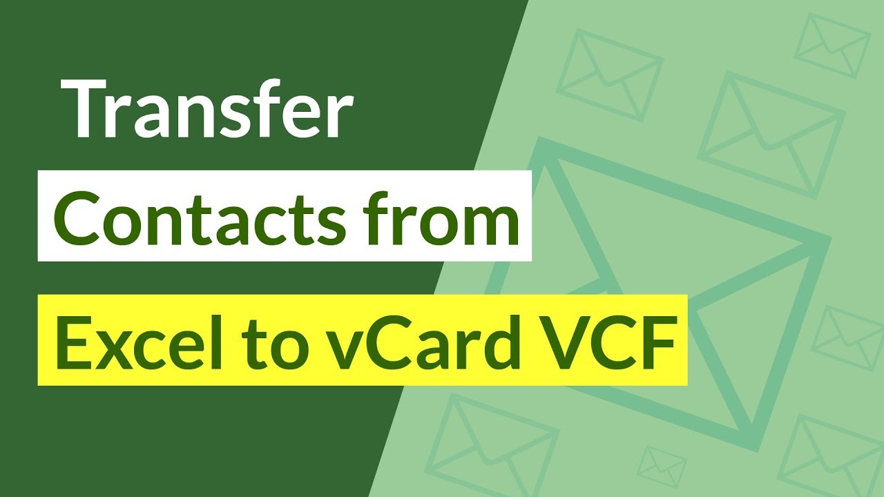 convert excel to vcard