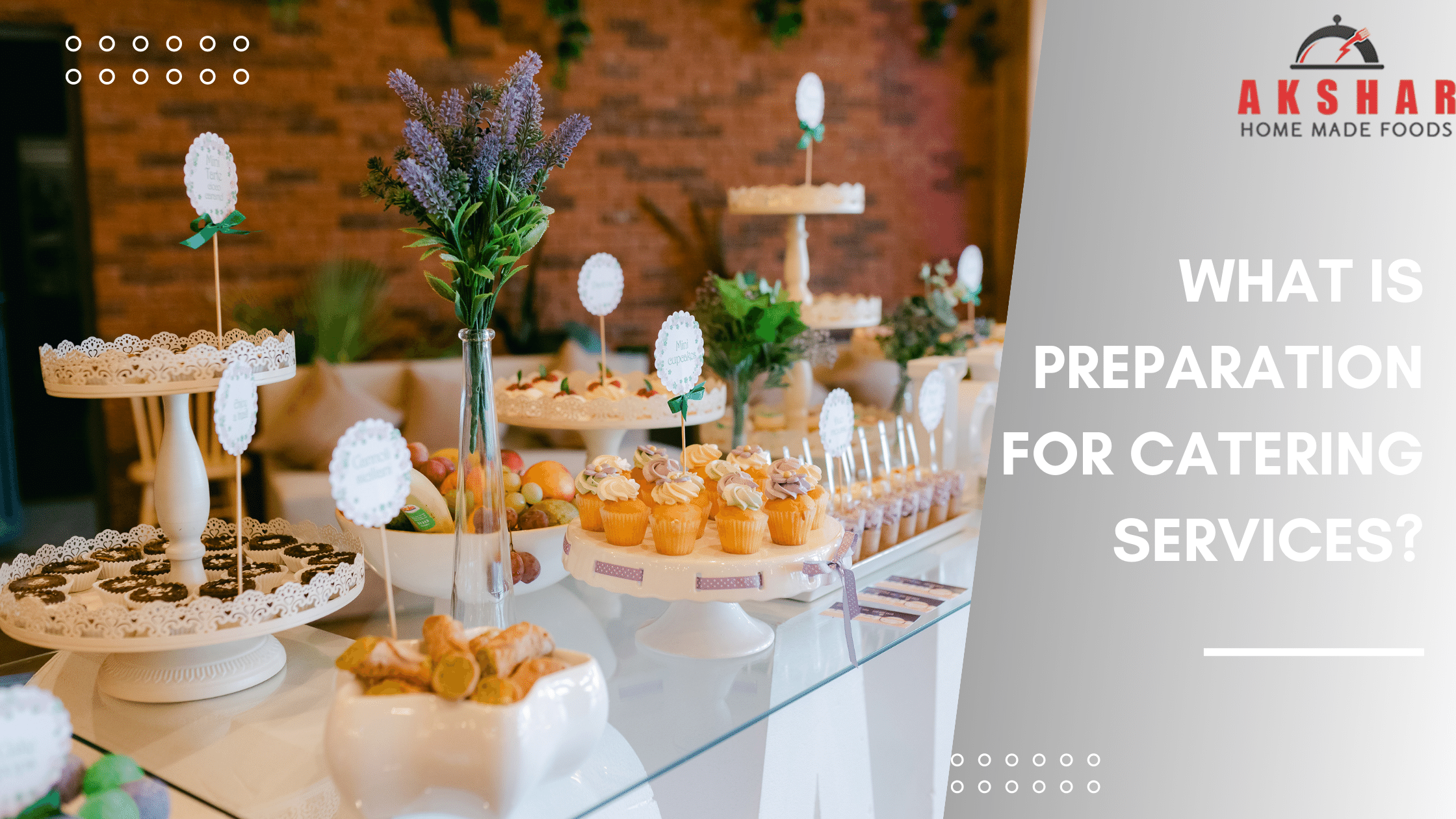 What is preparation for catering services?